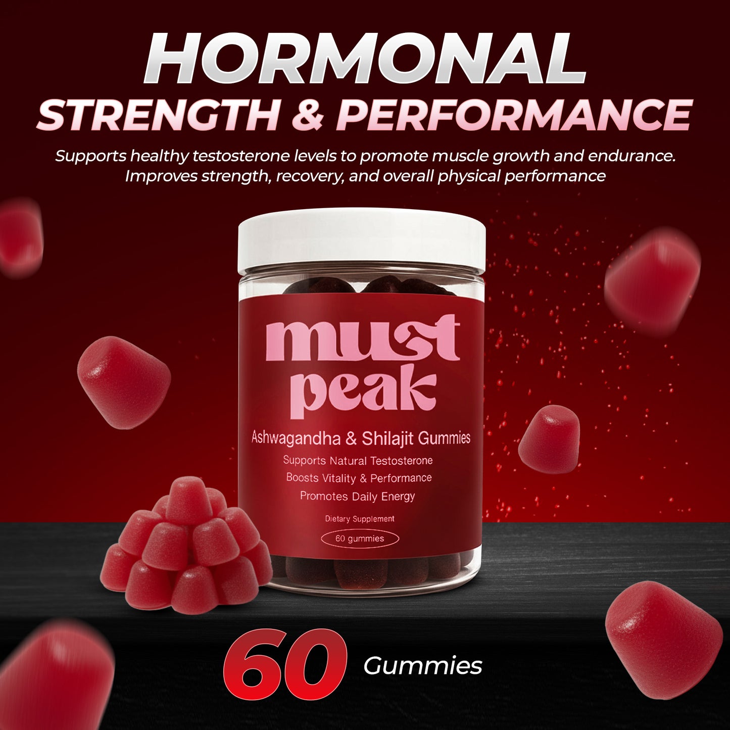 Must Peak | Ashwagandha & Shilajit Gummies