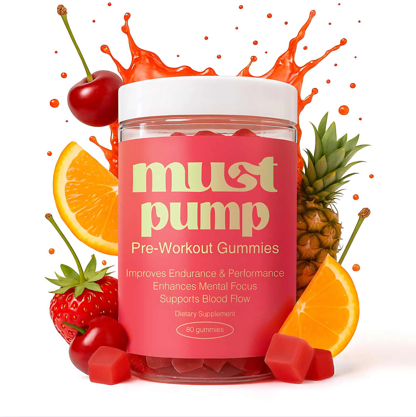 Must Pump | Pre Workout Gummies